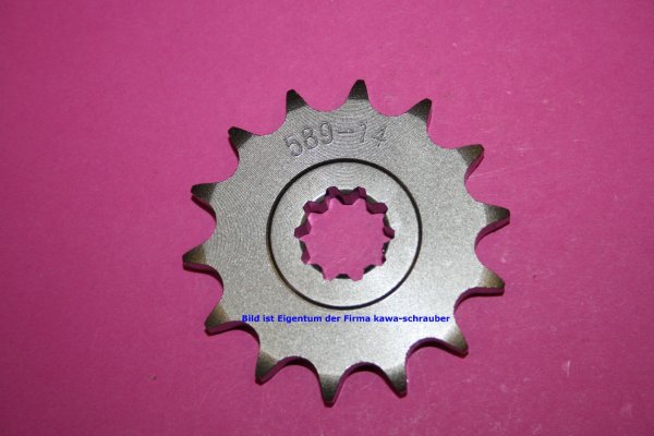 Ritzel vorne 14 Zähne Aprilia RS80 428er Kettenteilung (Standard Übersetzung)