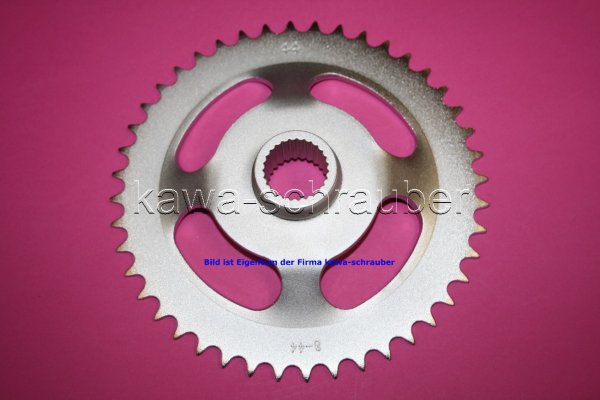 Kettenblatt / Ritzel hinten 44 Zähne Aprilia RS50 Extrema 6V Bj. 1995-1998 (Standard Übersetzung)