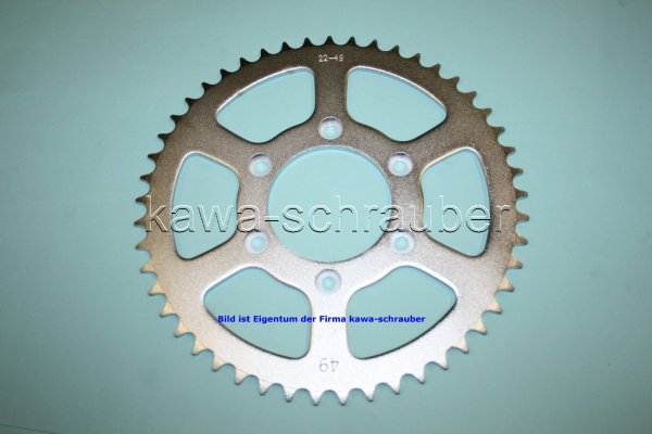 Kettenblatt / Ritzel hinten 42 Zähne Aprilia 125 RX-R / RX (Standard Übersetzung)