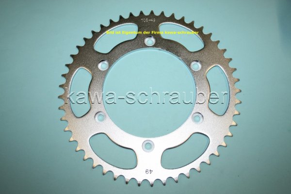 Kettenblatt / Ritzel hinten 49 Zähne Aprilia 550 RXV (geänderte Übersetzung)