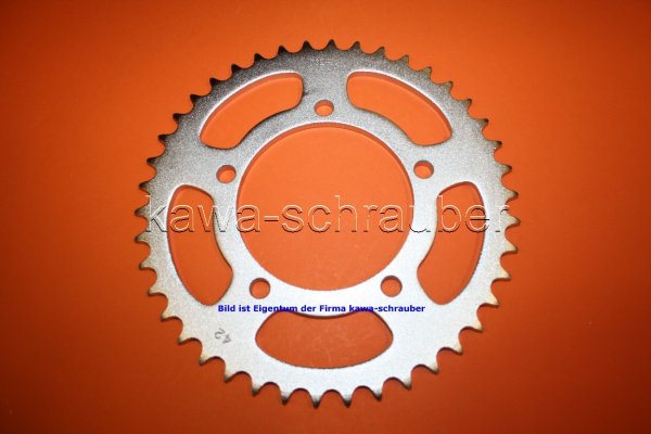 Kettenblatt / Ritzel hinten 42 Zähne Aprilia SMV 750 Dorsoduro / Factory (geänderte Übersetzung)