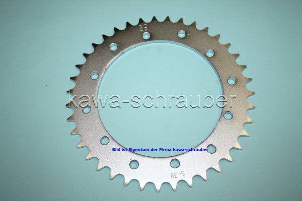 Kettenblatt / Ritzel hinten 39 Zähne BETA 350 Euro (geänderte Übersetzung)