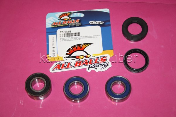 All Balls Radlager Satz Radlagersatz hinten rear Hinterrad Husqvarna WR 250 Bj. 1996-1998