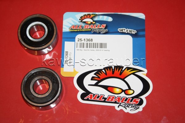 All Balls Radlager Satz Radlagersatz vorne Vorderrad HD Harley Davidson XL 1200 Sportster Bj. 2005-2007 3/4'' bearring