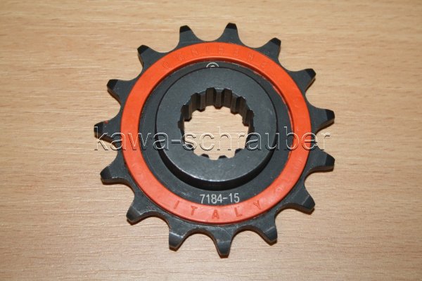 367184R15 Ritzel vorne 520 15 Zähne, gummiert von OGNIBENE