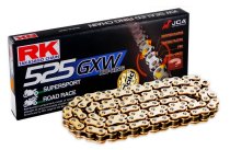RK racing chain Antriebskette Kette GB525GXW XW-Ring Profi-Motorradkette Farbe gold