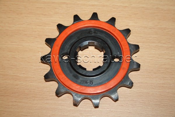 Ritzel vorne gummiert 15 Zähne Yamaha SRX 600 Keilwelle (Standard Übersetzung)