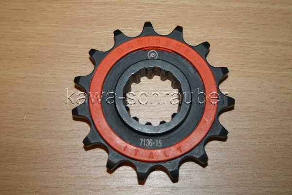 Ritzel vorne gummiert 15 Zähne Honda CB650 Typen RC03 RC05 RC08