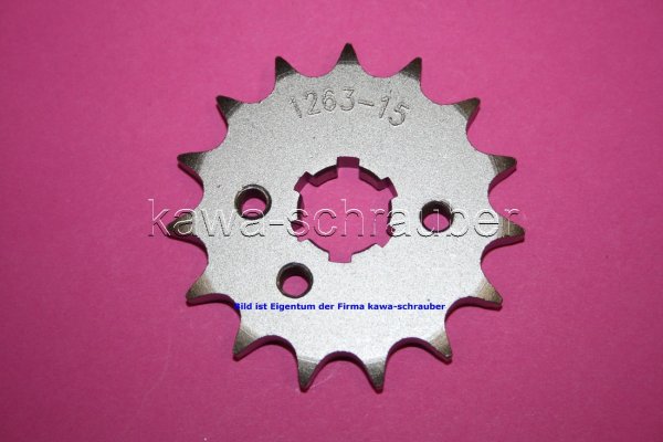 Ritzel vorne 15 Zähne BETA 125 RR Bj. 2006-2010 (geänderte Übersetzung)