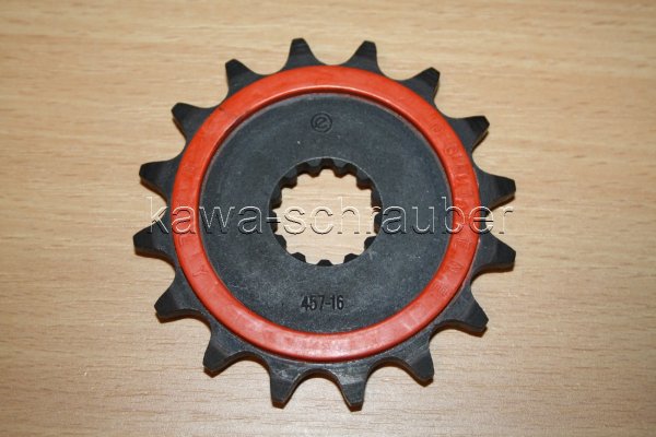 Ritzel vorne gummiert 16 Zähne Yamaha DT 400 Bj. 1977-1978 (geänderte Übersetzung)