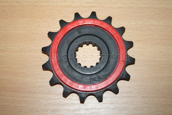 Ritzel vorne gummiert 16 Zähne Kawasaki ZX-6R ZX6R ZX600P ZX600R (Standard Übersetzung)