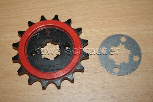 Ritzel vorne gummiert 16 Zähne Yamaha RS 100 Typ 478 (geänderte Übersetzung)