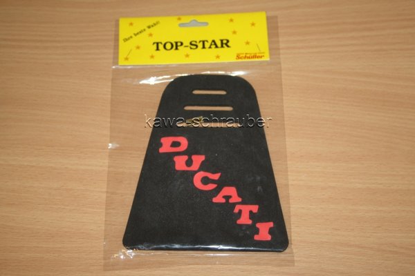 Tankpad Ducati Style 16 x 13 x 5,5 cm selbstklebend Schaumstoff (Neopren) Buchstaben lose verwendbar