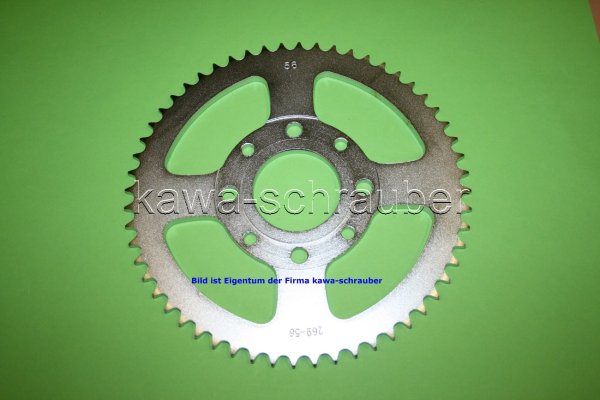 Kettenblatt / Ritzel hinten 56 Zähne DAELIM VJ125 Roadwin (geänderte Übersetzung)