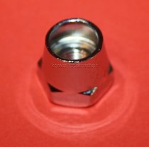 Spiegelmutter M10 Rechtsgewinde 17mm verchromt für Spiegelarme mit 12 mm Durchmesser