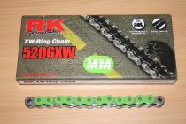 RK chain Antriebskette Kette 520GXW MM 520 GXW MM XW-Ring Farbe grün