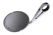 HIGHSIDER Lenkerendenspiegel MONTANA, rund, Aluminium Kopf chrom, für 1 Zoll (25,4 mm) und 7/8 Zoll (22 mm) Lenker, E-geprüft