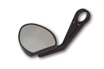 HIGHSIDER Lenkerendenspiegel FERRARA 2, schwarz, für 1 Zoll (25,4 mm) und 7/8 Zoll (22 mm) Lenker, E-geprüft