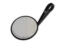 HIGHSIDER Lenkerendenspiegel MONTANA, rund, Aluminium Kopf schwarz matt, für 1 Zoll (25,4 mm) und 7/8 Zoll (22 mm) Lenker, E-geprüft
