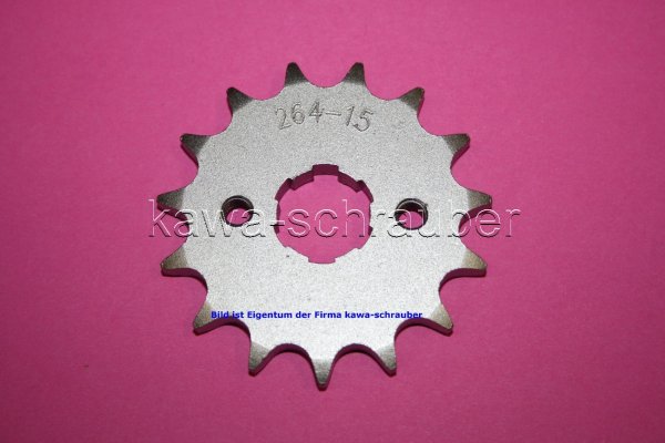 Ritzel vorne 15 Zähne Derbi 125 Senda R / SM Bj. 2004-2005 (geänderte Übersetzung)