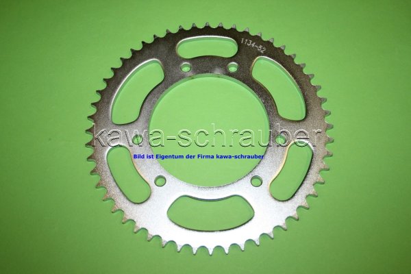 Kettenblatt / Ritzel hinten 52 Zähne Derbi 125 Senda -alle Modelle-