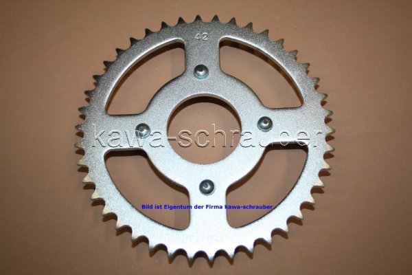 Kettenblatt / Ritzel hinten 42 Zähne Honda CB50J CB 50 J (Standard Übersetzung)