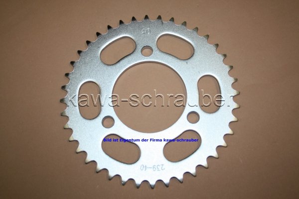 Kettenblatt / Ritzel hinten 40 Zähne Honda MB5 Typ AC01 (geänderte Übersetzung)