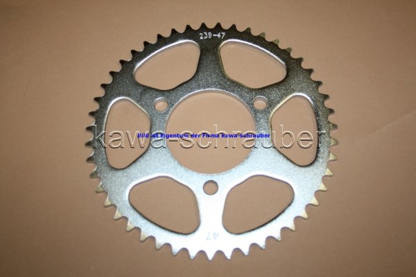 Kettenblatt / Ritzel hinten 47 Zähne Honda MB5 Typ AC01 (geänderte Übersetzung)