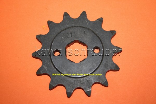 Ritzel vorne 14 Zähne Honda CR125 Bj. 1983-1985 (geänderte Übersetzung)