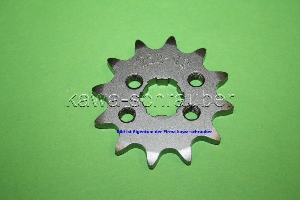 Ritzel vorne 12 Zähne Honda Z50J Monkey 50 Typen AB02 / AB03 / AE02 (Standard Übersetzung)