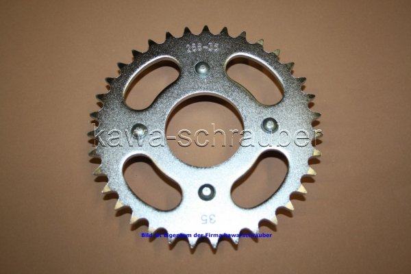 Kettenblatt / Ritzel hinten 35 Zähne Honda CY50 CY 50 (geänderte Übersetzung)