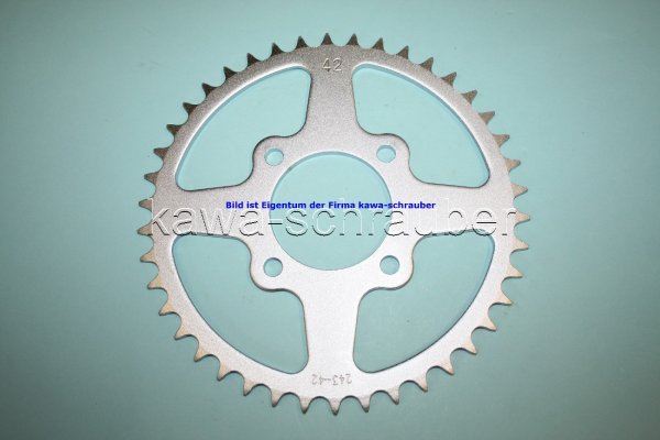 Kettenblatt / Ritzel hinten 42 Zähne Honda MTX200 RW-D / RD-F Typ MD07 (Standard Übersetzung)