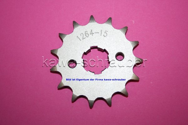 Ritzel vorne 15 Zähne Honda CBR125R CBR 125 R Typen JC34 / JC39 / JC50 (Standard Übersetzung)