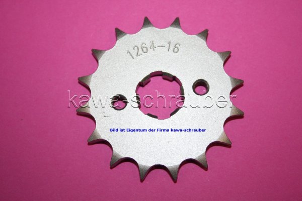 Ritzel vorne 16 Zähne 428er Teilung Honda XR125L ab Bj. 2003 (geänderte Übersetzung)