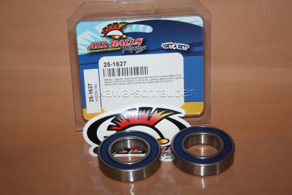 All Balls Radlager Satz Radlagersatz hinten rear Hinterrad Buell 1203 Ulysses XB12X DX / FX