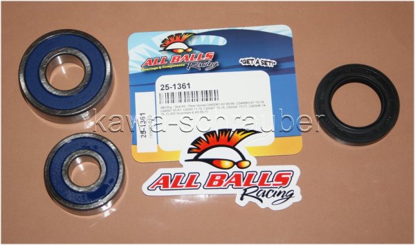 All Balls Radlager Satz Radlagersatz hinten rear Hinterrad Honda CB450 T Bj. 1965-1967