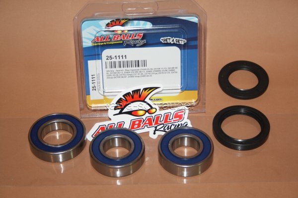 All Balls Radlager Satz Radlagersatz hinten rear Hinterrad Kawasaki ZX600 (ZX6RR)