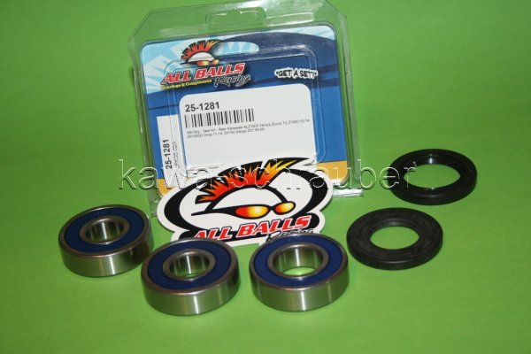 All Balls Radlager Satz Radlagersatz hinten rear Hinterrad Kawasaki 1000 Versys
