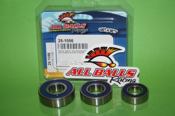 All Balls Radlager Satz Radlagersatz hinten rear Hinterrad Kawasaki KLE500 (EURO)