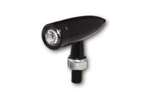 Highsider Mini Rücklicht MONO BULLET E-geprüft ohne Kennzeichenleuchte schwarz Klarglas