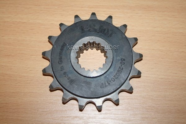 Aprilia 1000 Tuono Fighter Bj. 2003-2005 Ritzel vorne 17 Zähne gummiert von ESJOT (Standard Übersetzung)