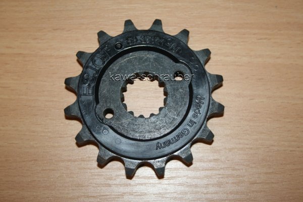 Ritzel vorne gummiert 16 Zähne Kawasaki ZZR600 ZX600D ZX600E (Esjot)