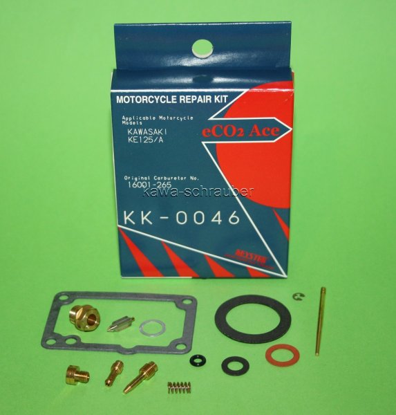 Keyster KK-0046 Reparatursatz Vergaser Kawasaki KE125 Typ KE125A Bj. 1976-1984