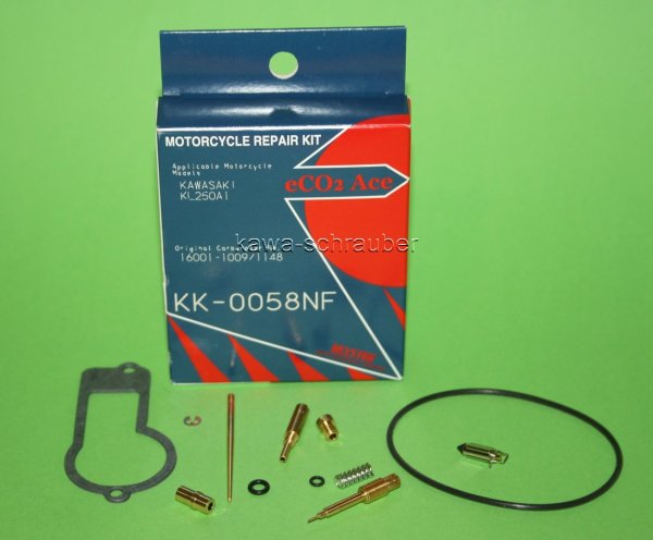 Keyster KK-0058NF Reparatursatz Vergaser Kawasaki KL250 Typ KL250A Bj. 1978-1979