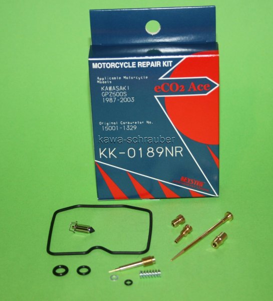 Keyster KK-0189NR Reparatursatz Vergaser Kawasaki GPZ500S Typen EX500A EX500E