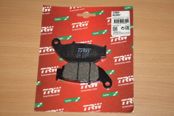 Bremsbeläge hinten organisch Honda CRF250 L M Rally Bj. 2012-2018