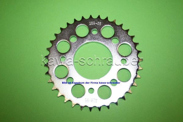 Kettenblatt / Ritzel hinten 35 Zähne Honda XL185S Typ L185S (geänderte Übersetzung)