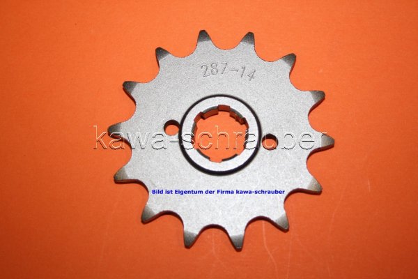 Ritzel vorne 14 Zähne Honda CRF230 M Bj. ab 2009 (geänderte Übersetzung)