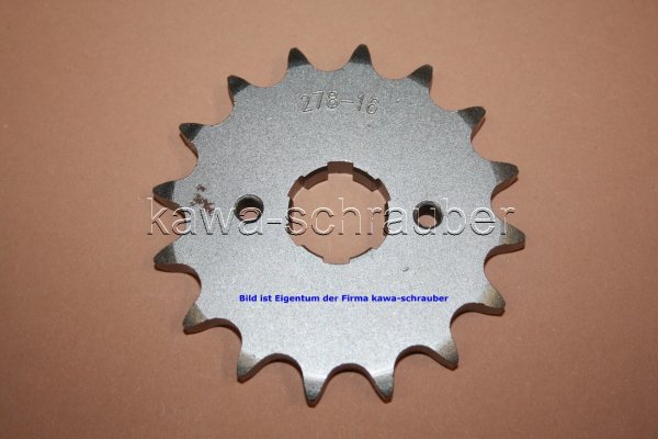 Ritzel vorne 16 Zähne Honda CB250G Typ CB250 (Standard Übersetzung)