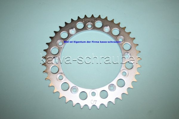 Kettenblatt / Ritzel hinten 40 Zähne Honda CB250 RS-C (geänderte Übersetzung)